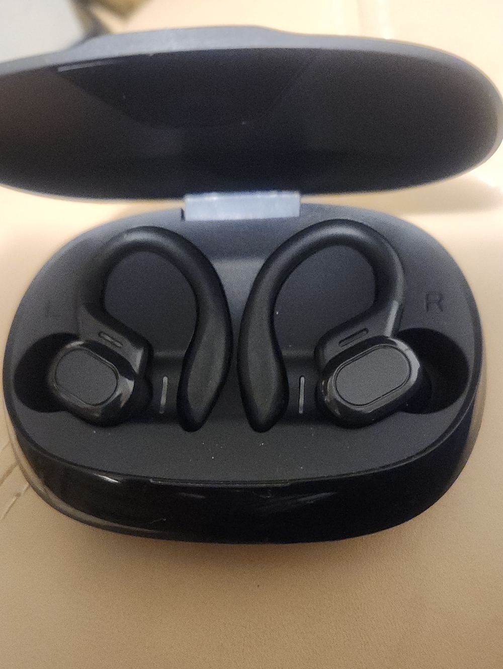 Wireless Earbuds with Ear Hooks - Black